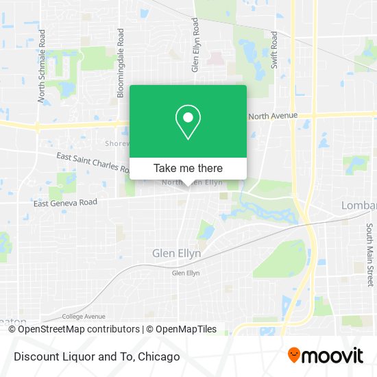 Discount Liquor and To map