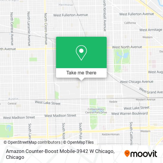 Amazon Counter-Boost Mobile-3942 W Chicago map