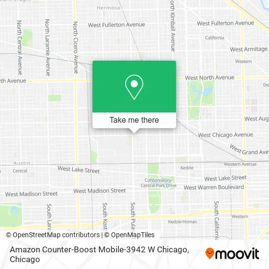 Amazon Counter-Boost Mobile-3942 W Chicago map