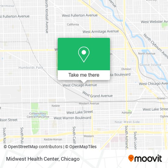 Midwest Health Center map