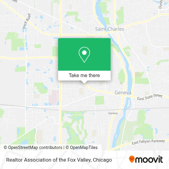Realtor Association of the Fox Valley map
