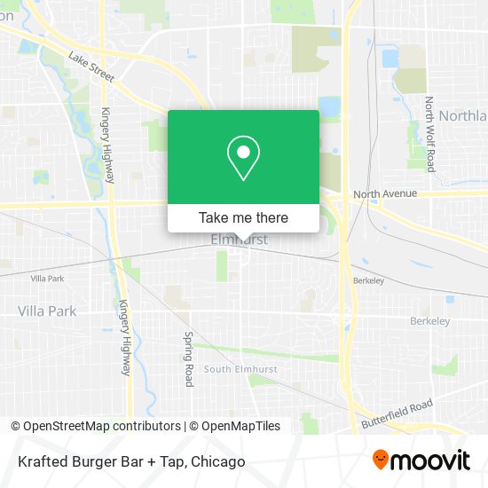 Mapa de Krafted Burger Bar + Tap