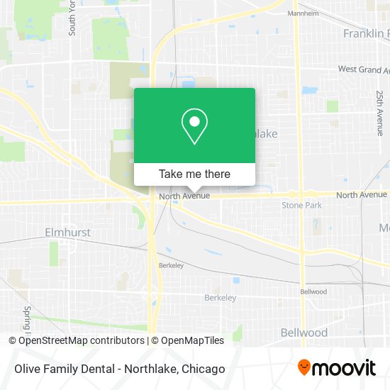 Olive Family Dental - Northlake map