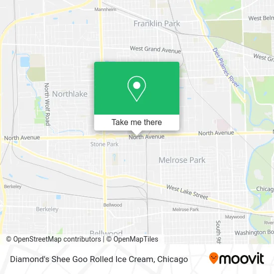 Diamond's Shee Goo Rolled Ice Cream map