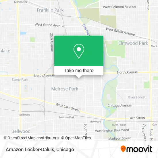 Amazon Locker-Daluis map