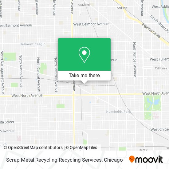 Scrap Metal Recycling Recycling Services map