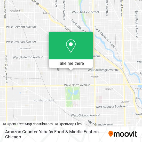 Mapa de Amazon Counter-Yabaâs Food & Middle Eastern