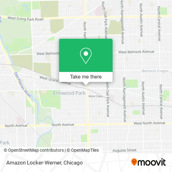 Mapa de Amazon Locker-Werner