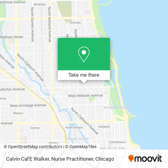 Mapa de Calvin Cal'E Walker, Nurse Practitioner