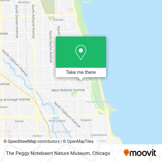 The Peggy Notebaert Nature Museum map
