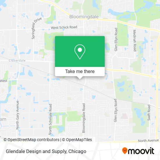 Glendale Design and Supply map
