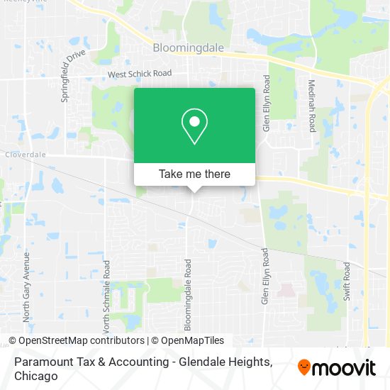 Paramount Tax & Accounting - Glendale Heights map