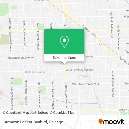 Mapa de Amazon Locker-Seabird