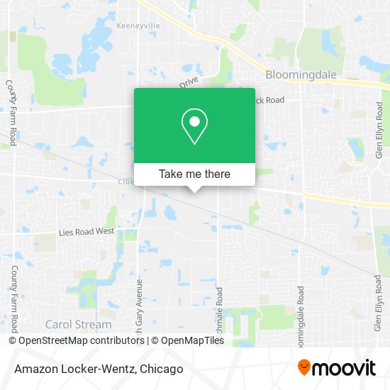 Amazon Locker-Wentz map