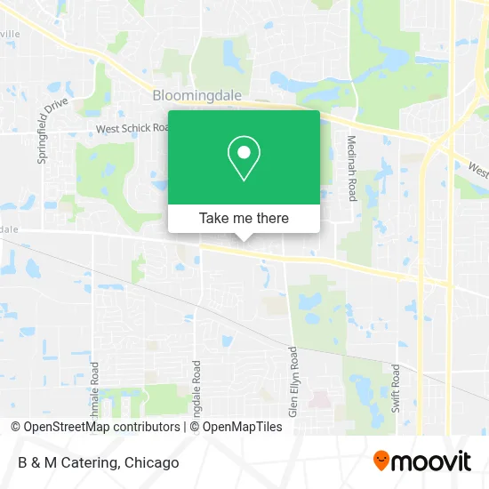 B & M Catering map