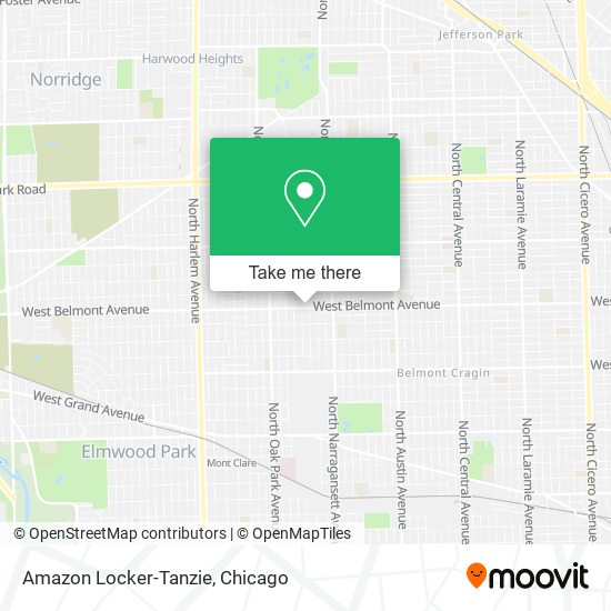 Amazon Locker-Tanzie map