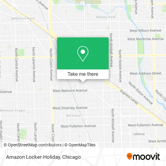Amazon Locker-Holiday map