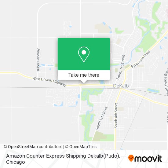Mapa de Amazon Counter-Express Shipping Dekalb(Pudo)