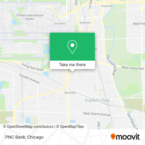 PNC Bank map