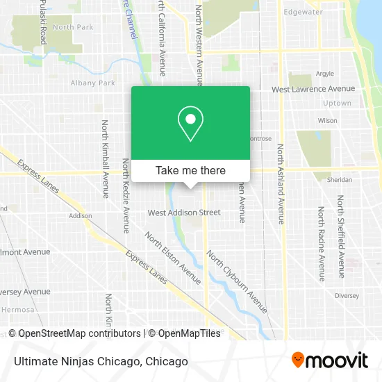 Ultimate Ninjas Chicago map