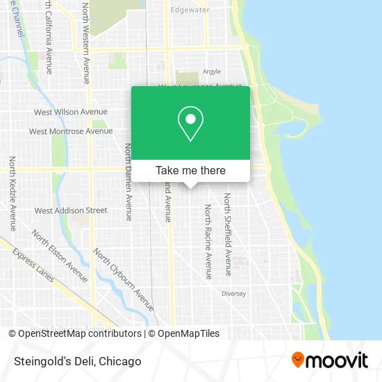 Steingold's Deli map