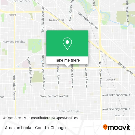 Amazon Locker-Conitto map