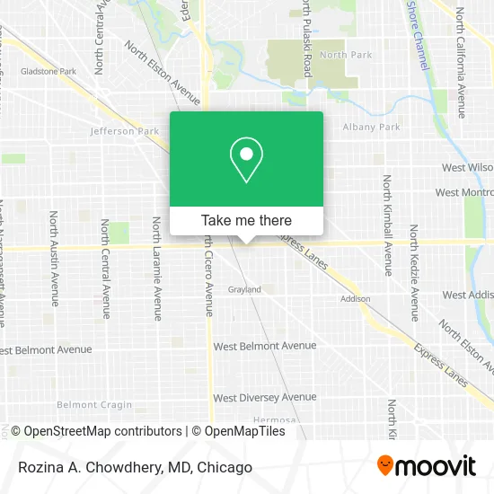 Rozina A. Chowdhery, MD map
