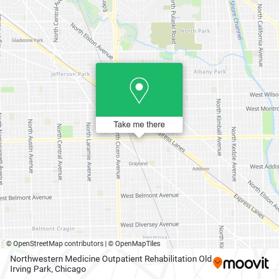 Northwestern Medicine Outpatient Rehabilitation Old Irving Park map