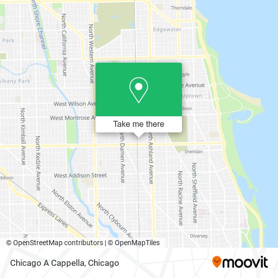 Chicago A Cappella map