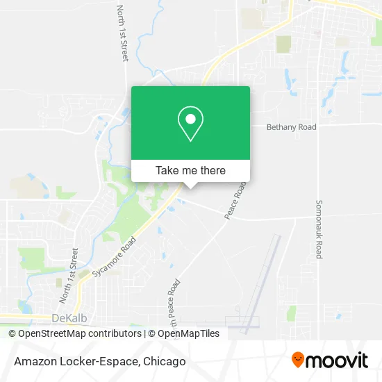 Mapa de Amazon Locker-Espace