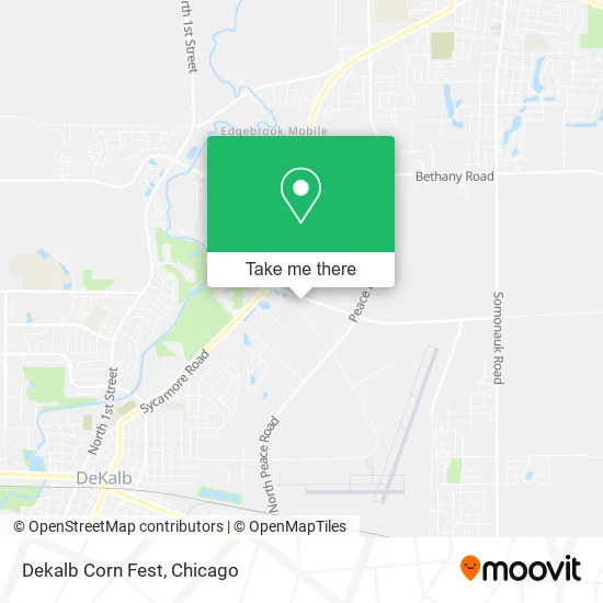 Mapa de Dekalb Corn Fest