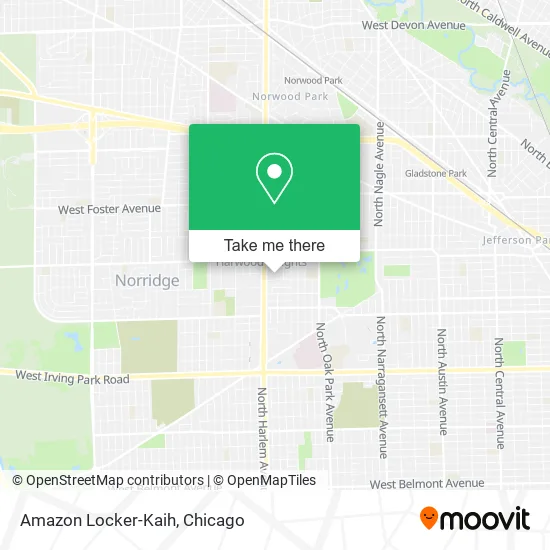 Amazon Locker-Kaih map