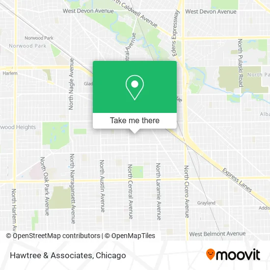 Hawtree & Associates map