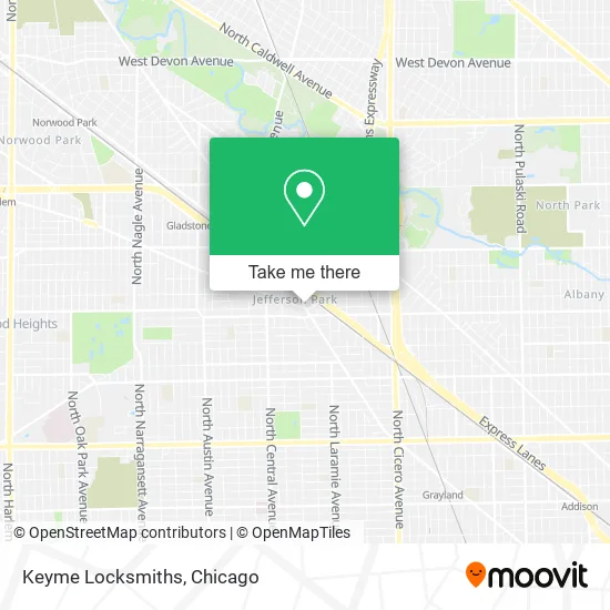 Keyme Locksmiths map