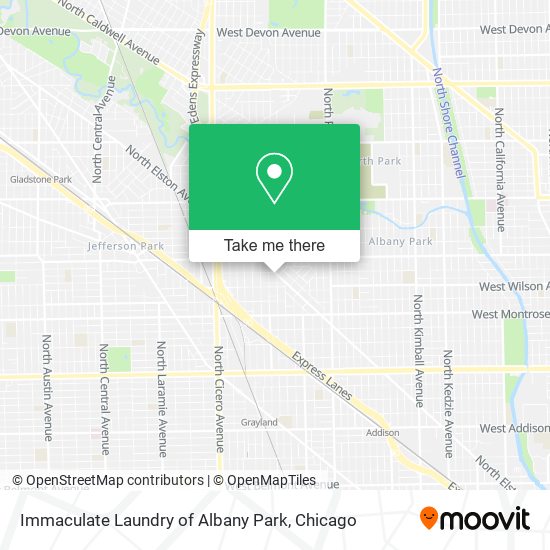 Mapa de Immaculate Laundry of Albany Park