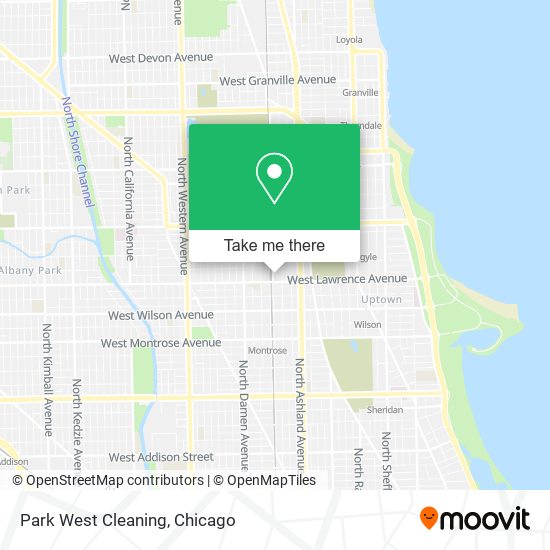 Park West Cleaning map