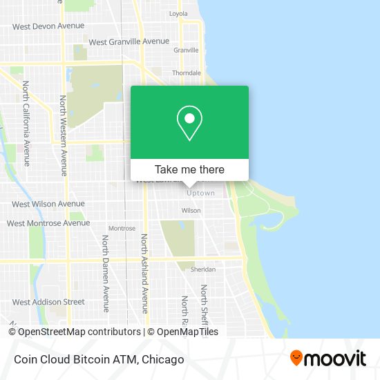 Mapa de Coin Cloud Bitcoin ATM