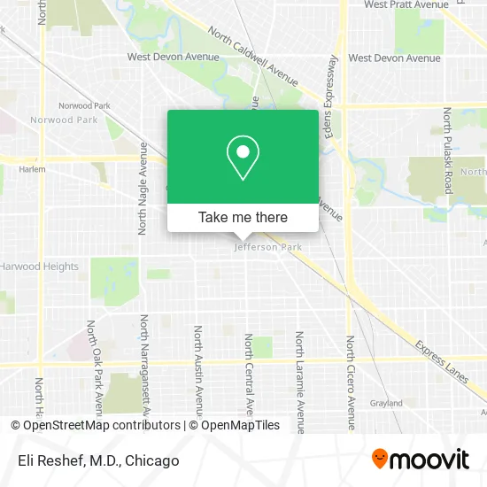Eli Reshef, M.D. map