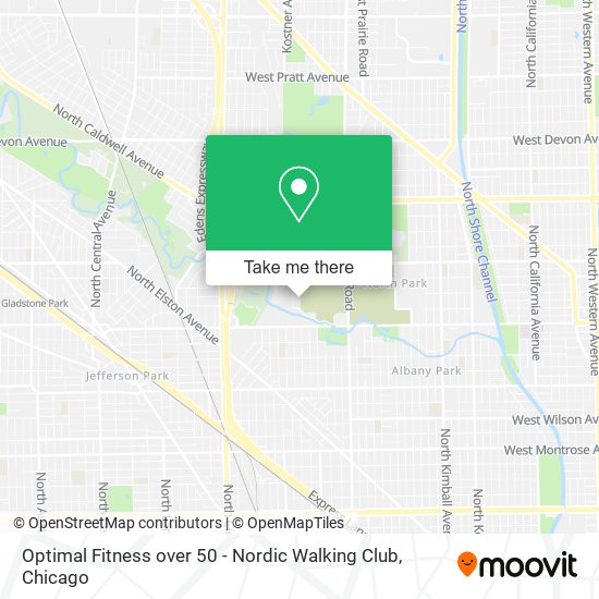 Optimal Fitness over 50 - Nordic Walking Club map
