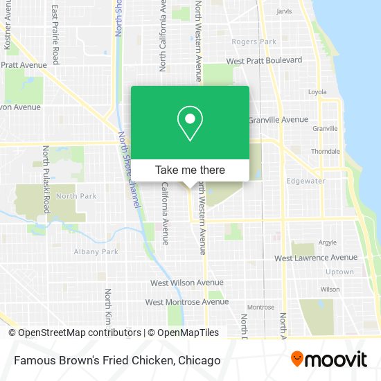 Famous Brown's Fried Chicken map