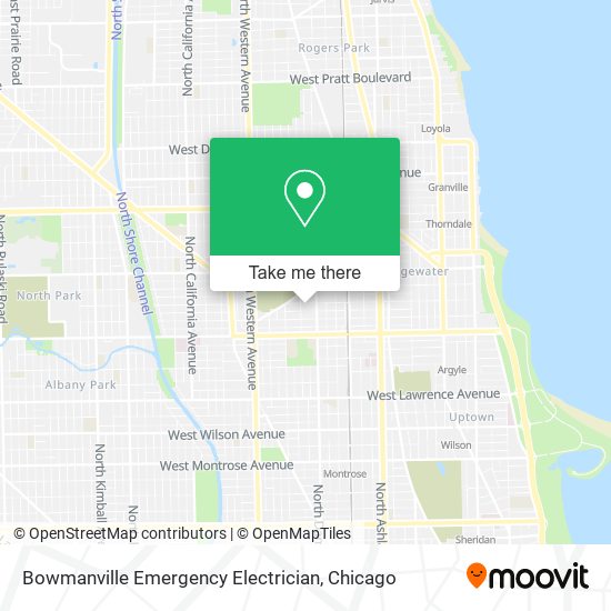 Bowmanville Emergency Electrician map