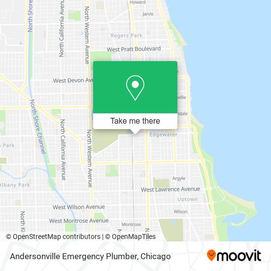 Mapa de Andersonville Emergency Plumber