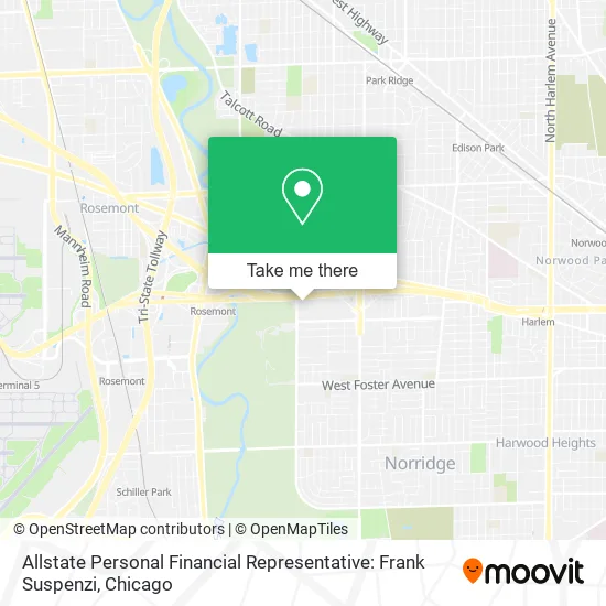 Allstate Personal Financial Representative: Frank Suspenzi map