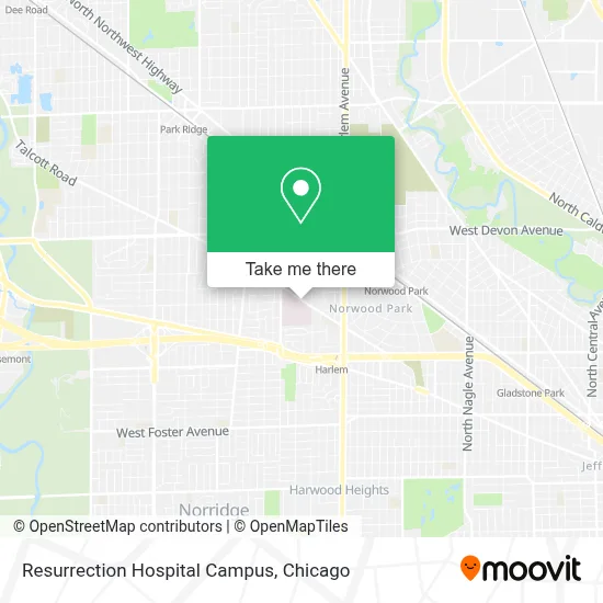 Resurrection Hospital Campus map