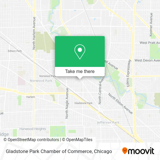 Gladstone Park Chamber of Commerce map