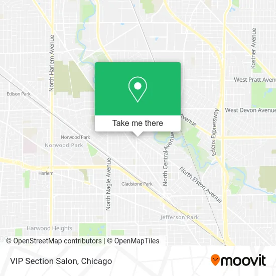 VIP Section Salon map