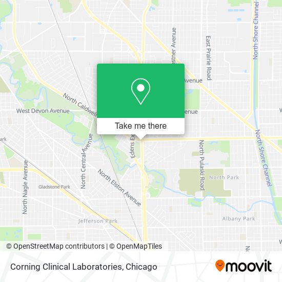 Corning Clinical Laboratories map