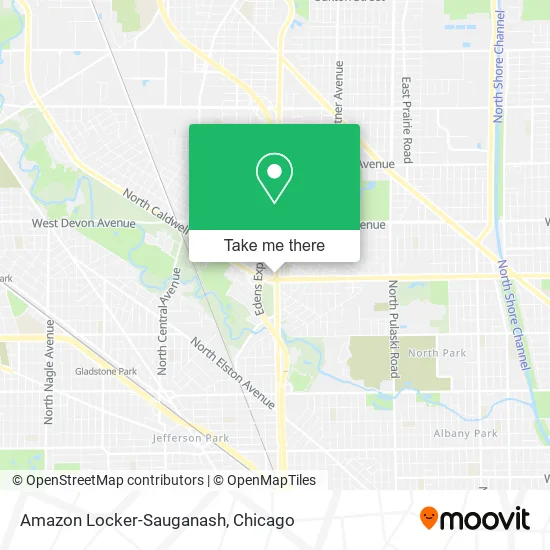 Mapa de Amazon Locker-Sauganash