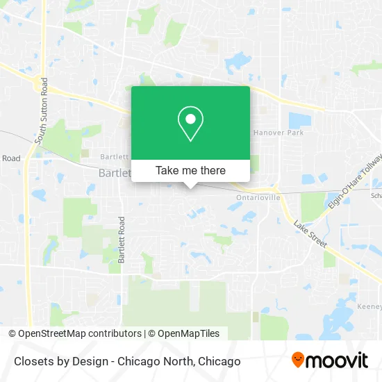 Closets by Design - Chicago North map