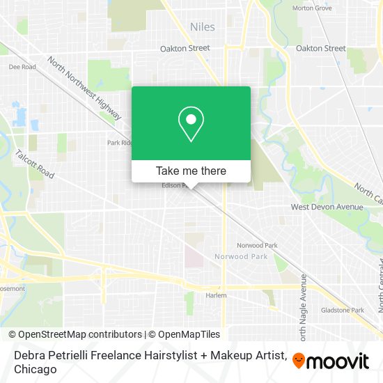 Debra Petrielli Freelance Hairstylist + Makeup Artist map